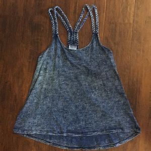 Navy and white tank top